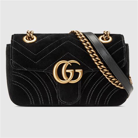 velvet gucci bag tan|gucci marmont velvet black.